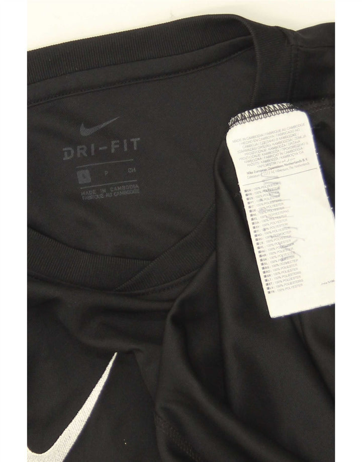 Męski T-shirt Nike Dri Fit, mały, czarny poliester