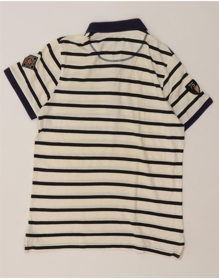 Męska graficzna koszulka polo Jack & Jones w małe białe paski