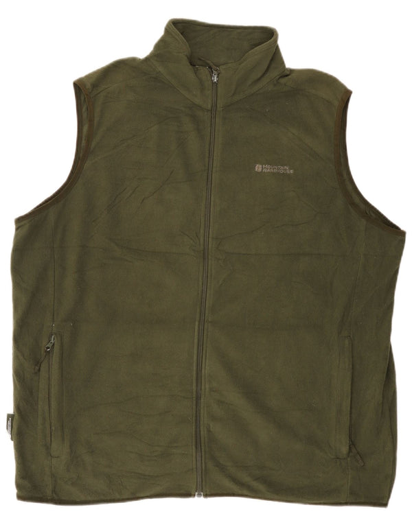 Męska kamizelka polarowa Mountain Warehouse UK 42 XL, poliester khaki