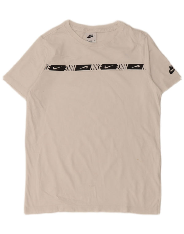 NIKE Boys Graphic T-Shirt Top 13-14 Years XL White