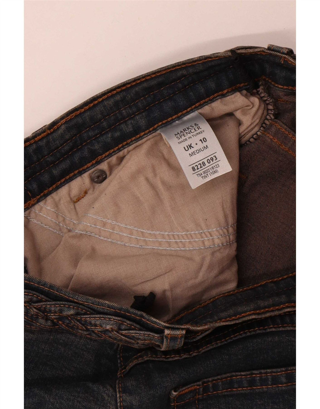 Marks & Spencer Damskie jeansy Bootcut UK 10 Small W28 L30 Granatowe