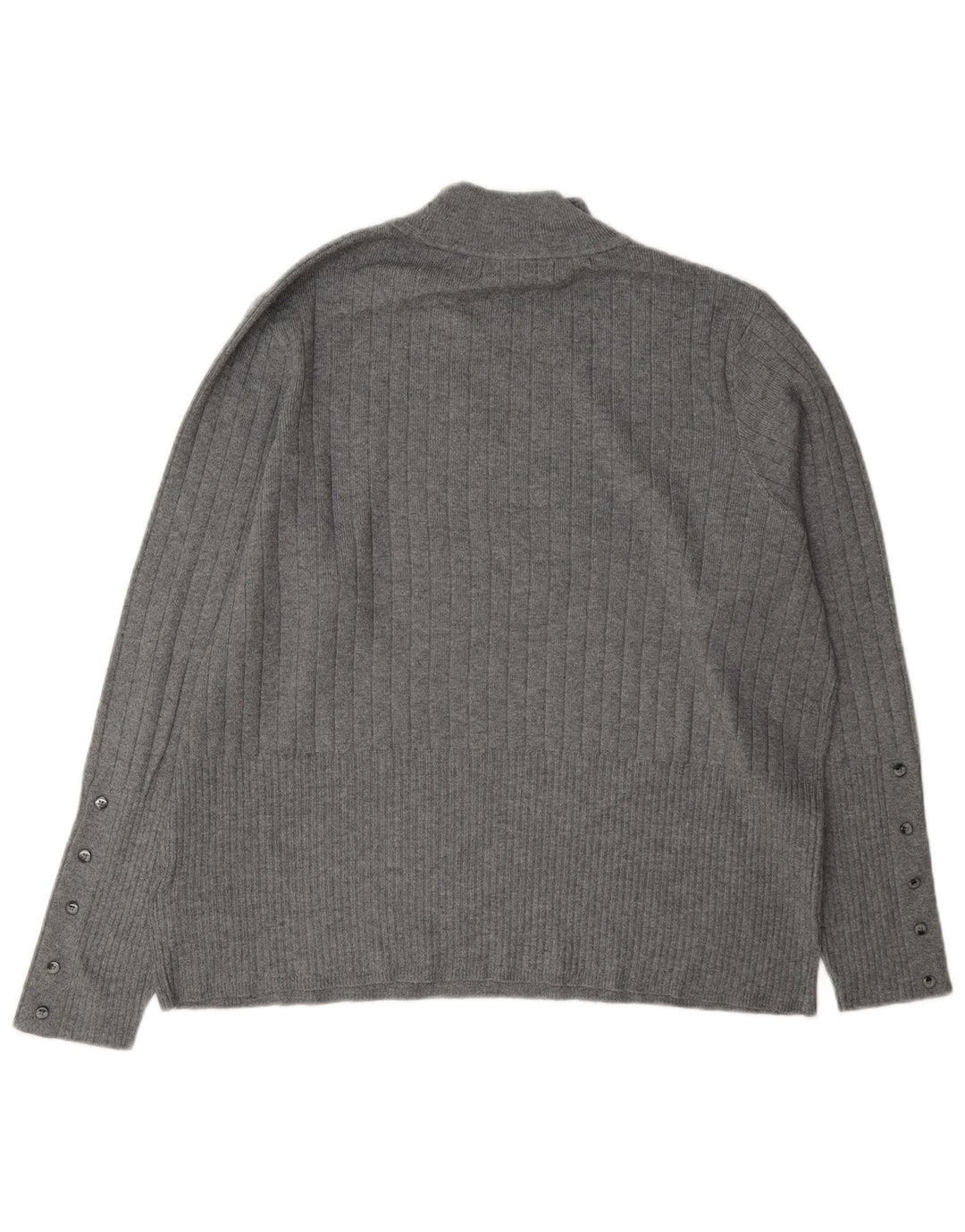 Marks & Spencer Damski sweter z golfem UK 22 3XL Szara wiskoza