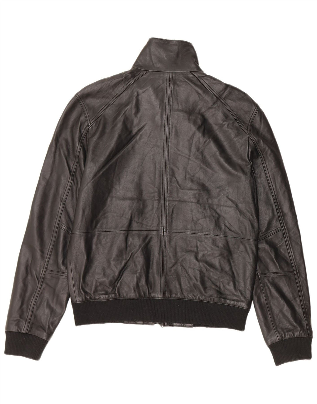 Dkny Męska skórzana kurtka skórzana UK 36 Mała czarna skóra