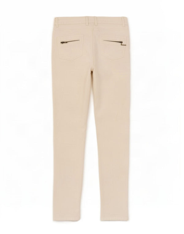 Damskie jeansy skinny Zara EU 40 Medium W30 L30 Biała bawełna
