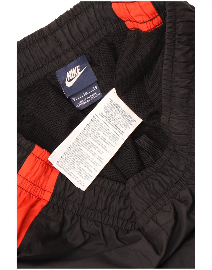 Męskie spodnie dresowe Nike XL, czarny, poliester z blokami kolorów
