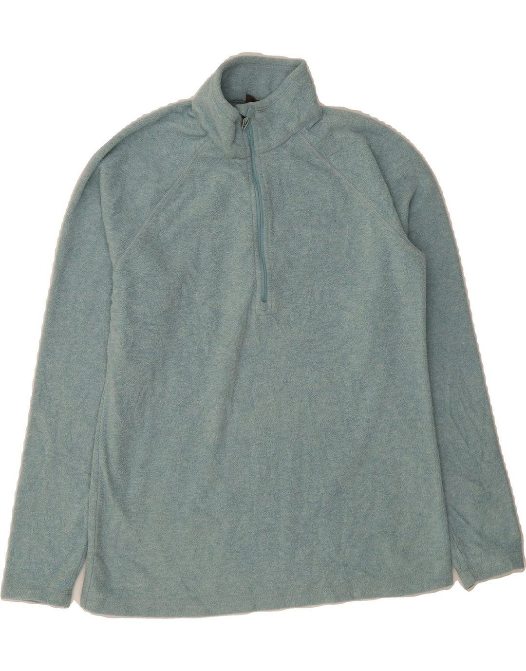 EDDIE BAUER Womens Zip Neck Fleece Jumper UK 10 Small Blue Polyester Vintage Eddie Bauer and Second-Hand Eddie Bauer from Messina Hembry 