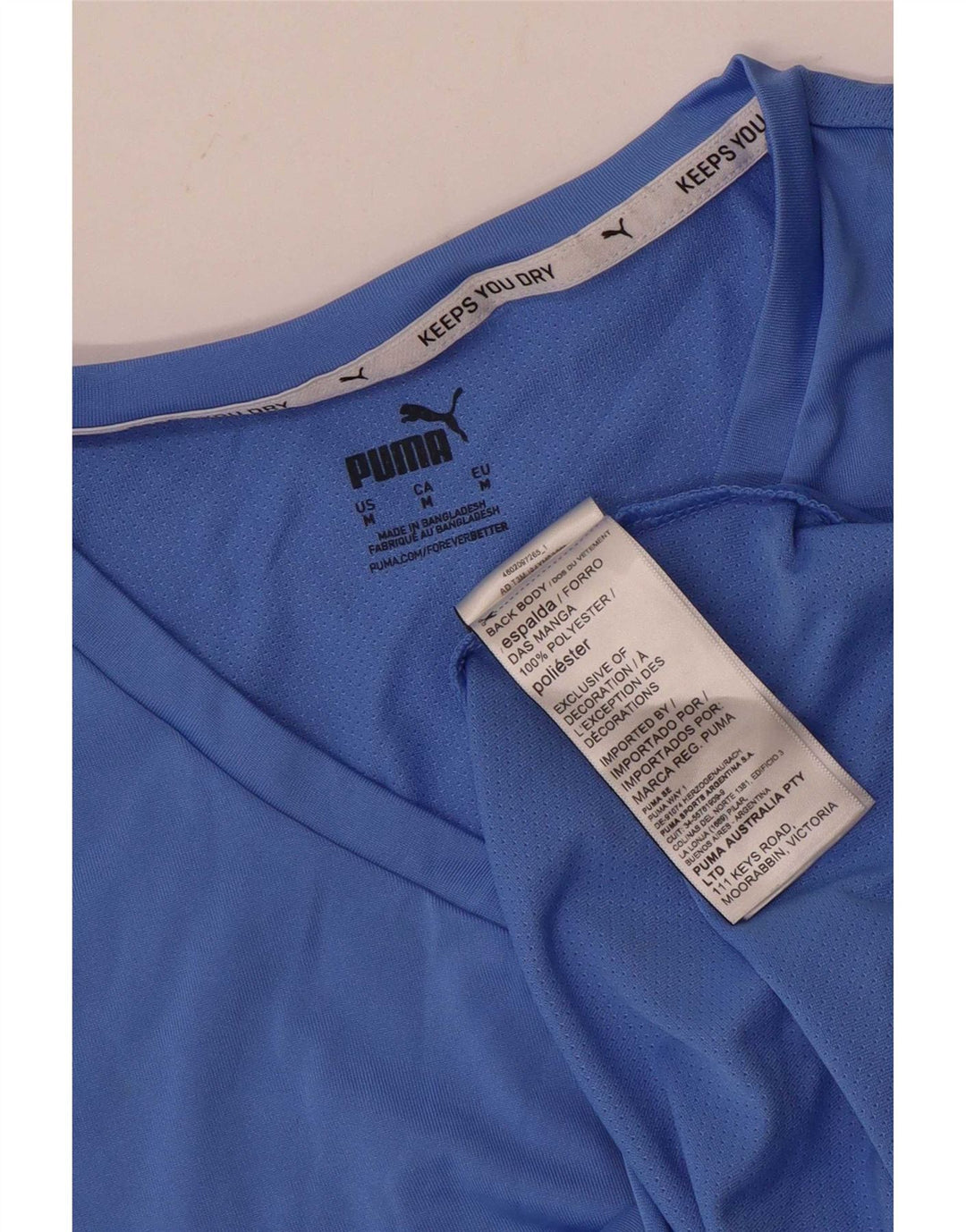 T-shirt damski Puma Top UK 12 Średni niebieski poliester