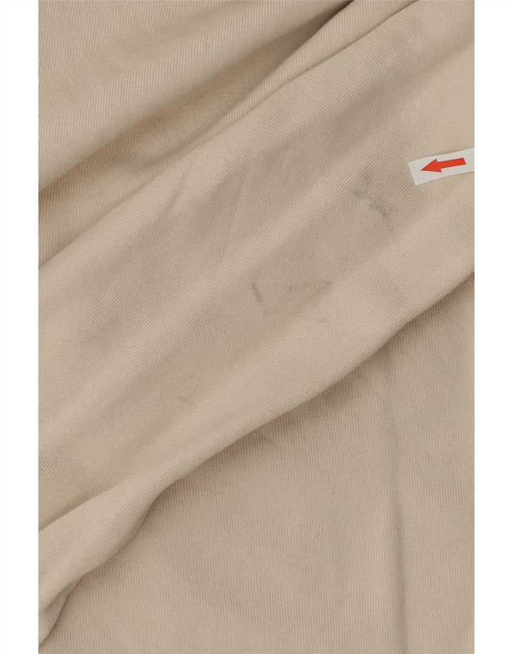 Męska bluza z kapturem Adidas Graphic, średnia beżowa bawełna