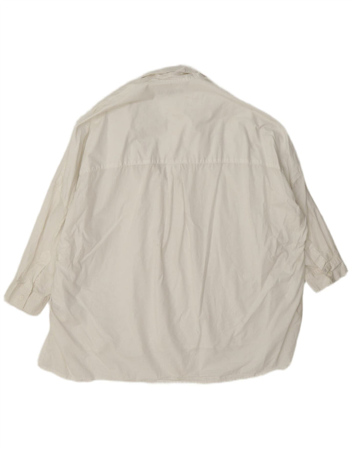 Damska koszula oversize z rękawem 3/4 French Connection UK 18 XL, biała