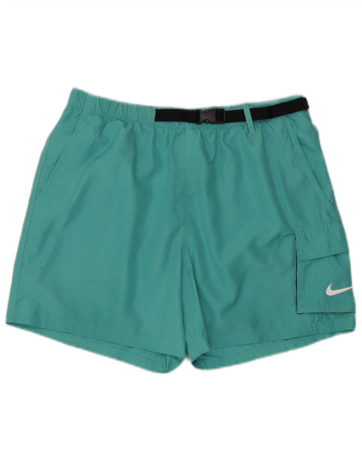 Damskie spodenki kąpielowe Nike UK 14, średni zielony poliester