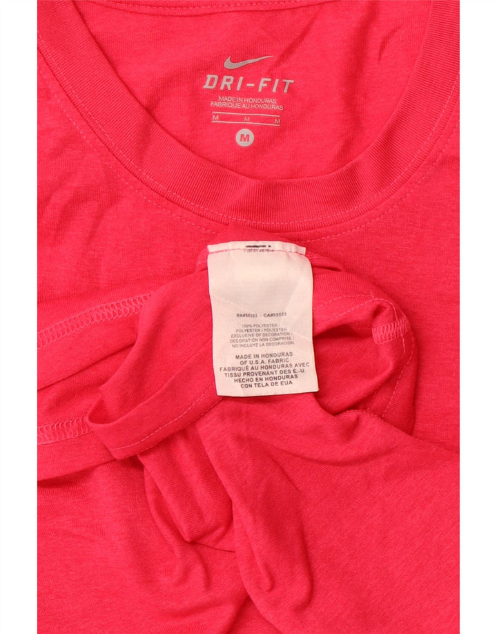 Damski T-shirt NIKE Dri Fit UK 12, średni różowy poliester