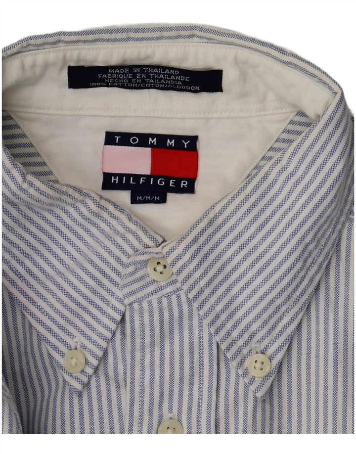 Koszula męska Tommy Hilfiger, bawełniana w średnie niebieskie prążki
