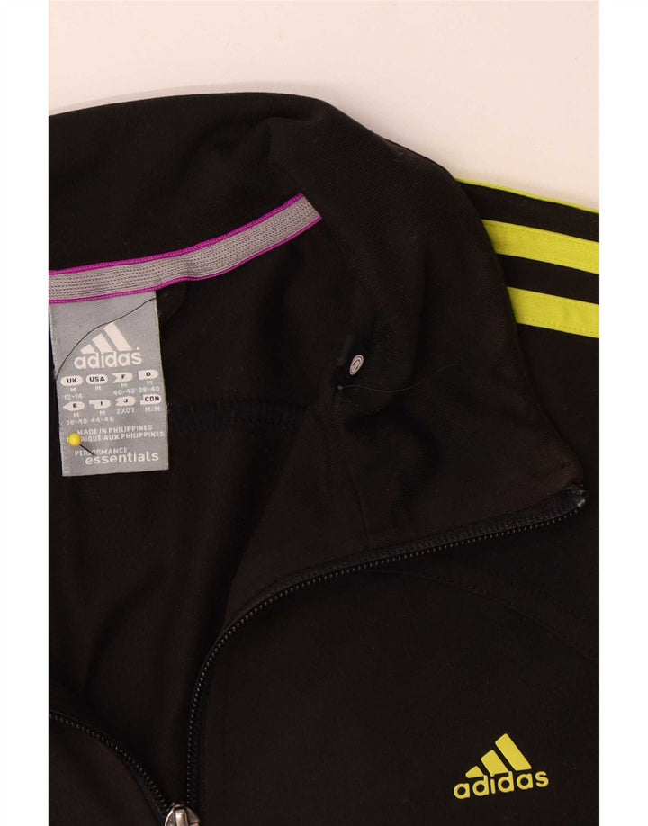 Damska bluza dresowa Adidas UK 12/14 Średni czarny poliester