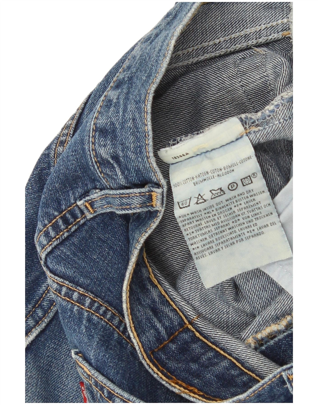 Męskie dżinsy Capri Levi's Rozmiar 34 W34 L17 Niebieska bawełna