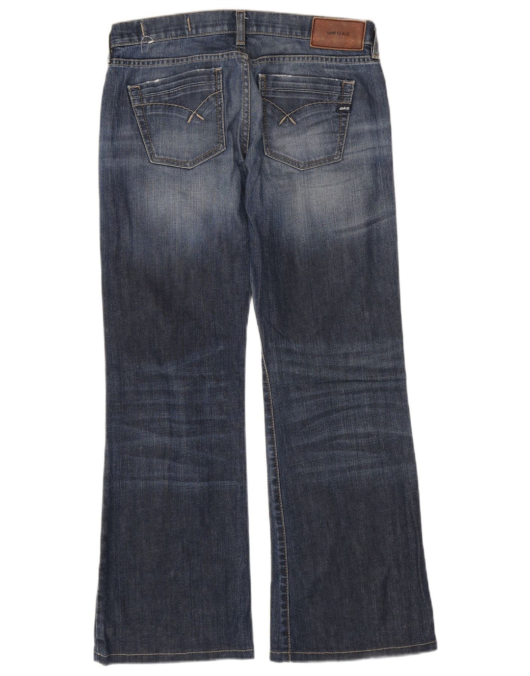 Damskie jeansy Bootcut Gas W28 L29 Niebieskie bawełniane