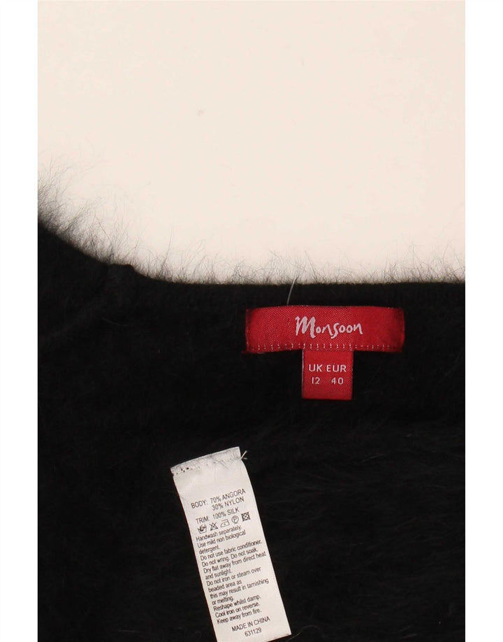 Sweter damski Monsoon UK 12, średni czarny Angora