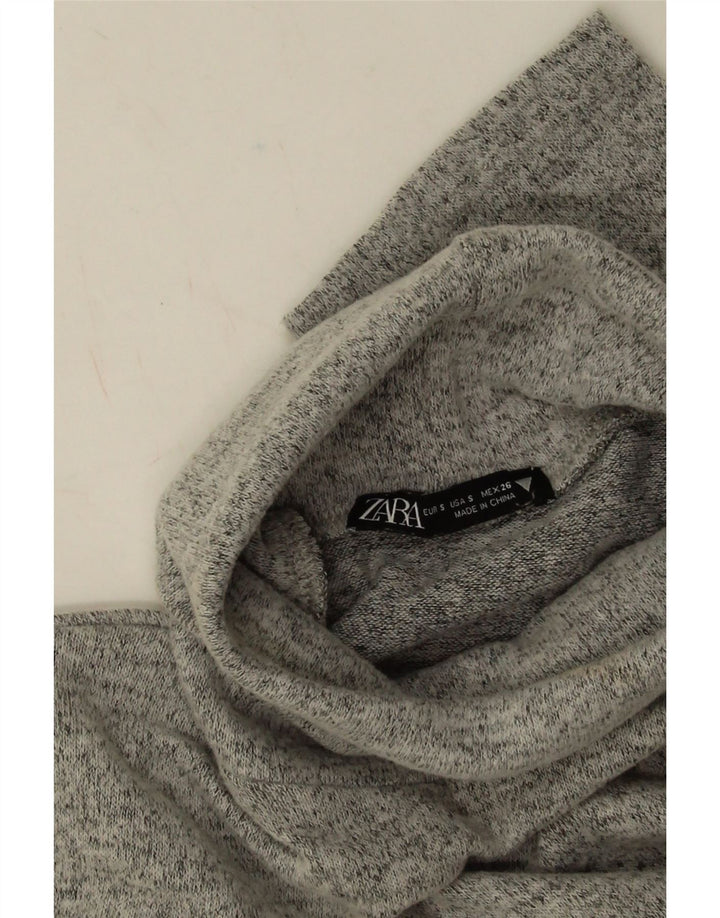 Damska sukienka oversize Zara UK 10 Small, szary poliester