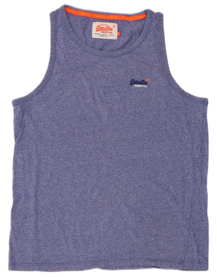 Męski top z kamizelką Superdry Graphic 2XL w kolorze niebieskim nakrapianym