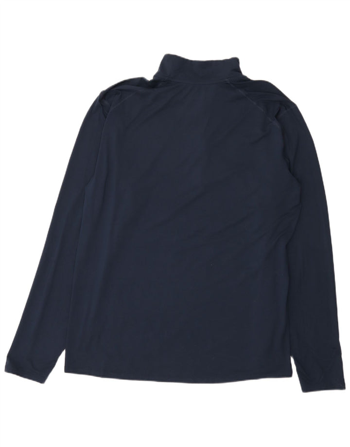 Męski dres Nike Dri Fit z grafiką i zamkiem błyskawicznym na szyi, XL granatowy