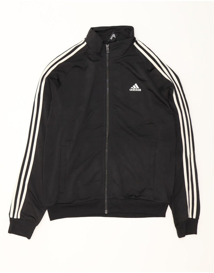 Męska kurtka dresowa ADIDAS, średni czarny poliester