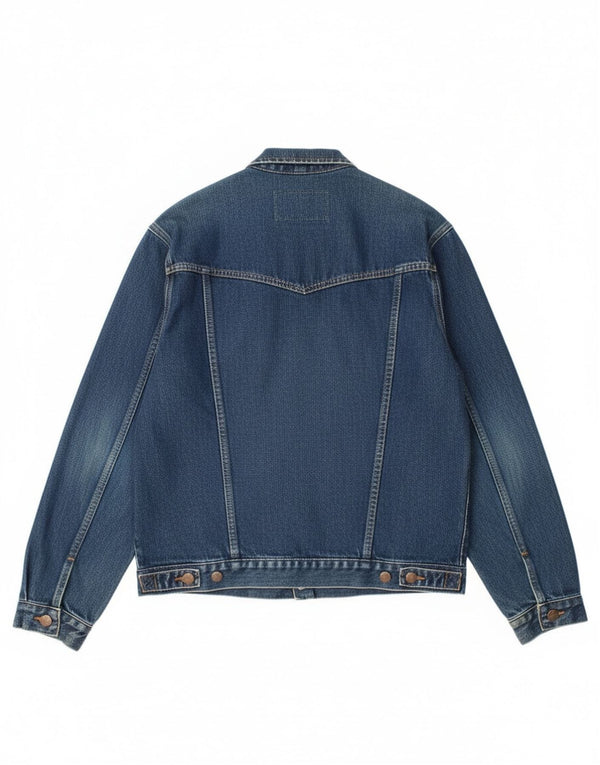 Męska kurtka dżinsowa Wrangler UK 38, średnia niebieska, bawełniana