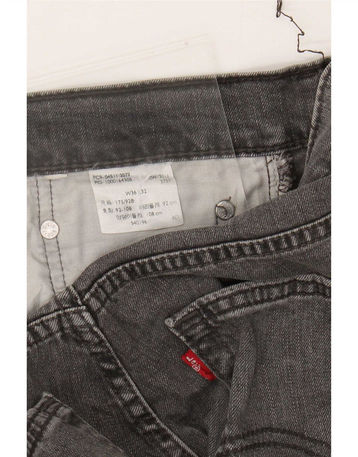 Męskie proste dżinsy Levi's W36 L29 szare