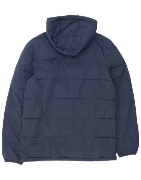 Męska ocieplana kurtka z kapturem i kapturem Lyle & Scott UK 36, mała, granatowa, nylonowa