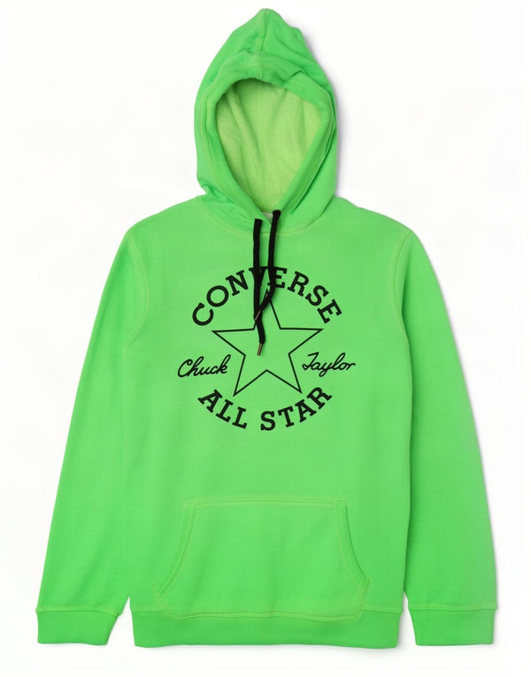 Damski sweter z kapturem Converse Graphic UK 10 Small, zielony, bawełniany
