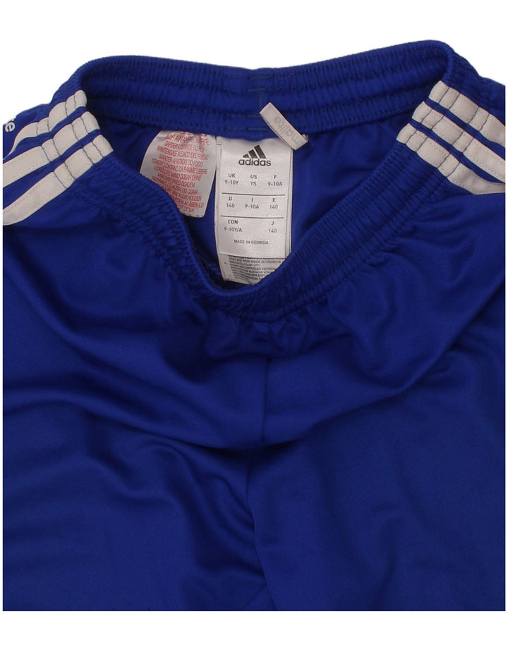 Spodenki sportowe chłopięce Adidas Climalite 9-10 lat, niebieskie, poliestrowe