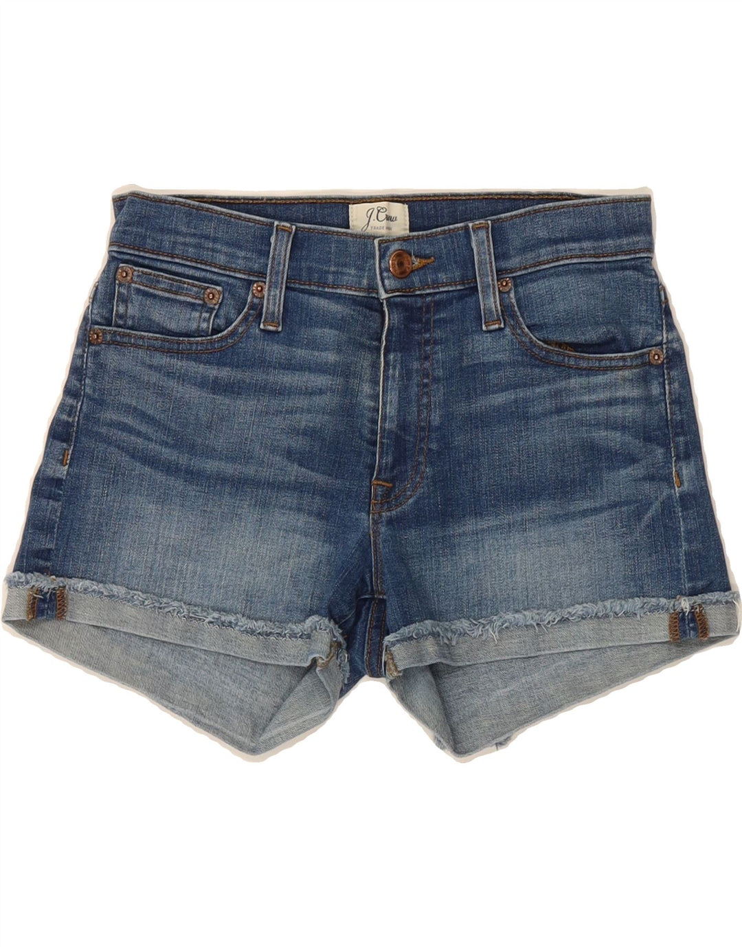 J. CREW Womens Denim Shorts W25 XS Blue Cotton Vintage J. Crew and Second-Hand J. Crew from Messina Hembry 