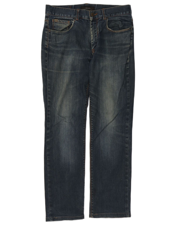 Męskie jeansy Zara Classic Fit Straight EU 40 Medium W31 L30 Granatowe sportowe