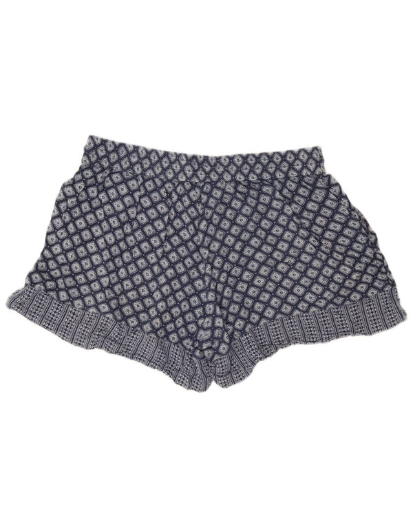 Spodenki damskie Fat Face UK 16 Large W34 Granatowa geometryczna wiskoza