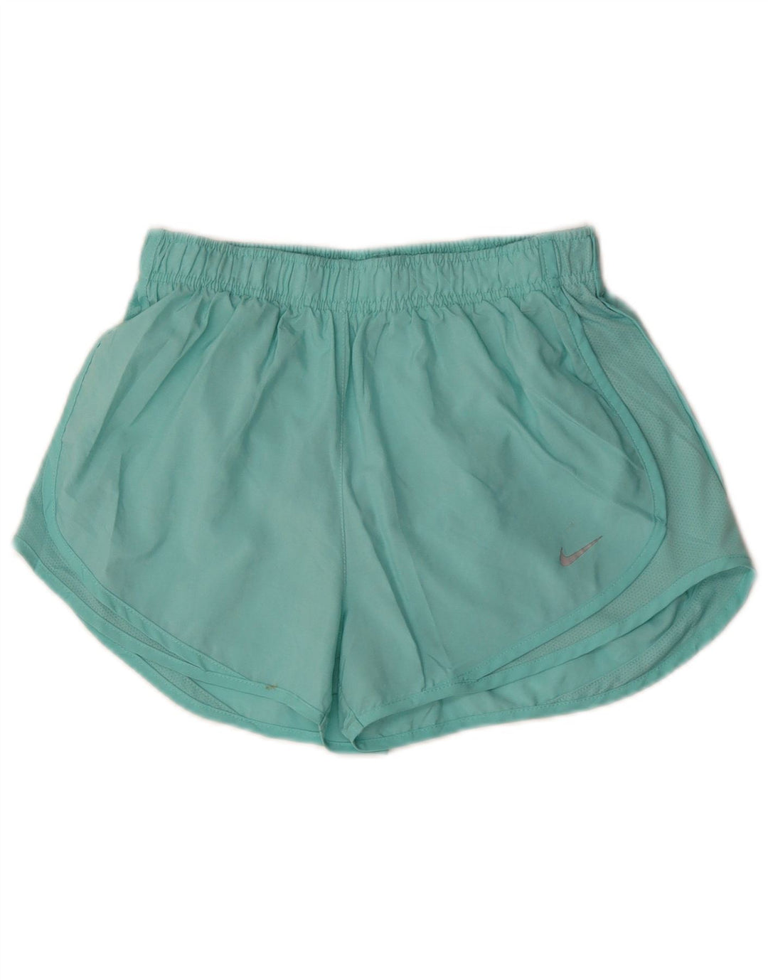 Damskie spodenki sportowe Nike Dri Fit UK 12, średni turkusowy poliester