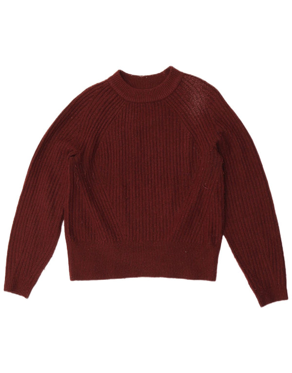 Marks & Spencer Damski sweter z okrągłym dekoltem, UK 10, mały burgund