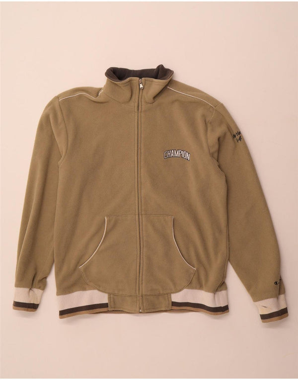 Damska kurtka polarowa Champion UK 18 XL Khaki, poliester z blokami kolorów