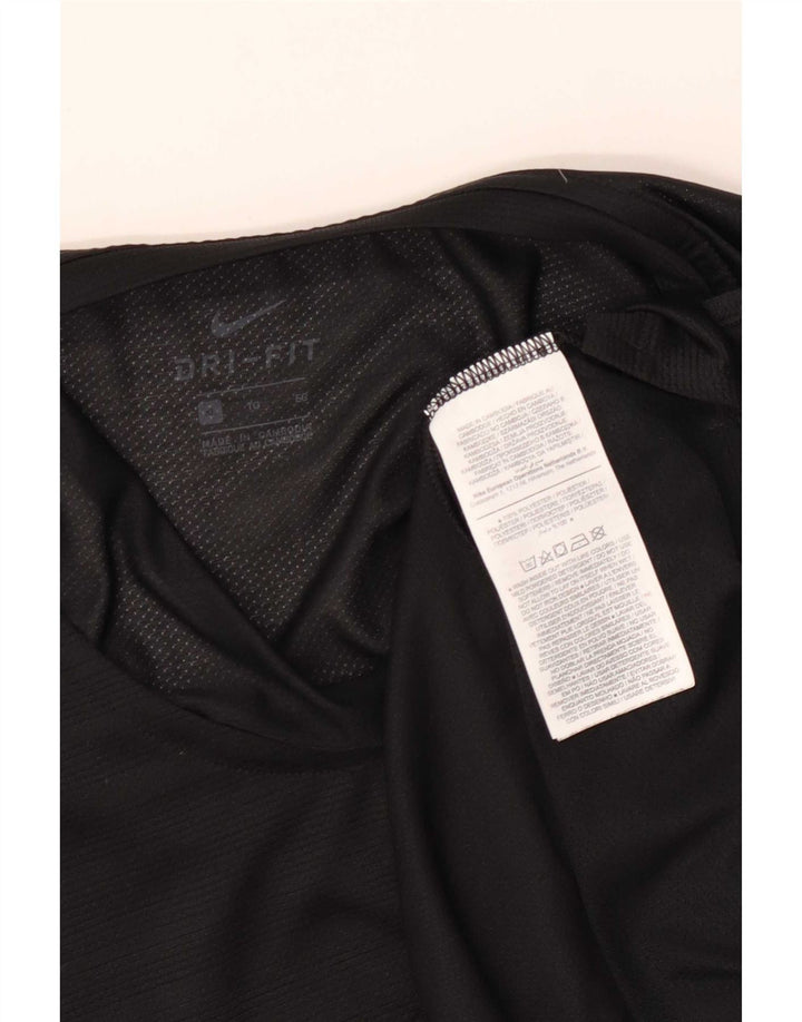 Męska kamizelka Nike Dri Fit XL, czarna, poliestrowa w prążki