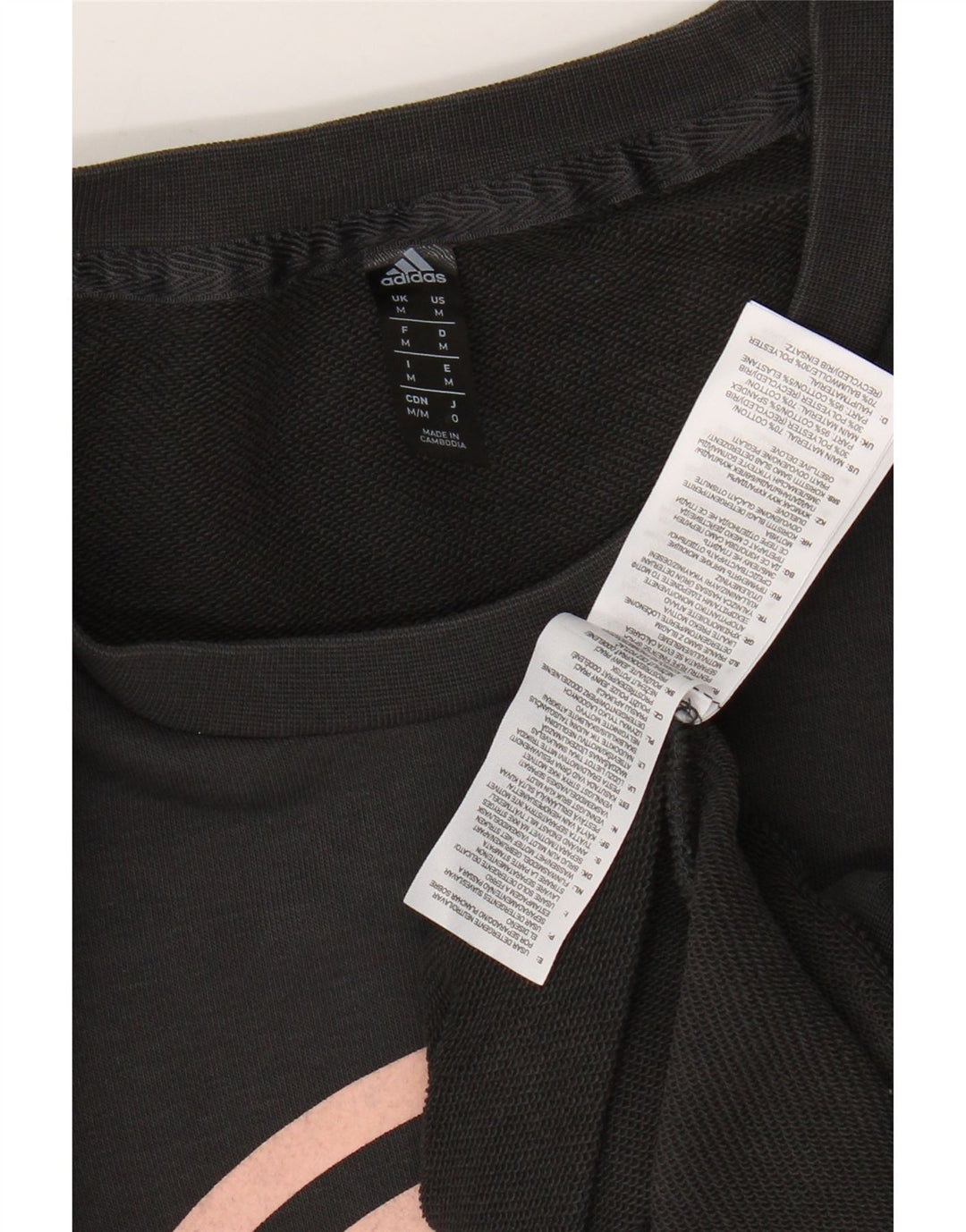 Męska bluza z grafiką ADIDAS, średnioszara, bawełniana