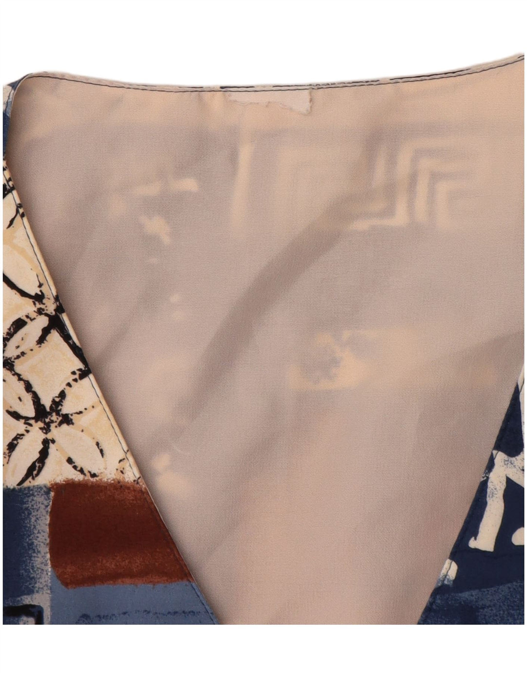 Kamizelka damska VINTAGE UK 12 Średni wielobarwny patchwork