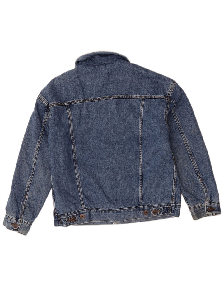BDG Męska kurtka dżinsowa Sherpa UK 34 XS, niebieska, bawełniana