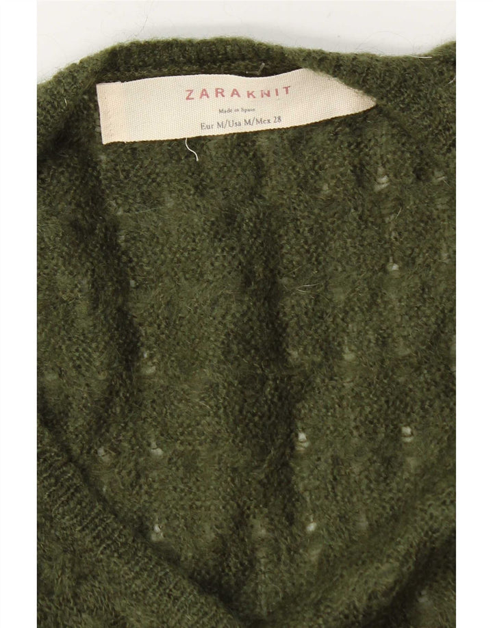 Damski sweter oversize Zara UK 14, średni zielony