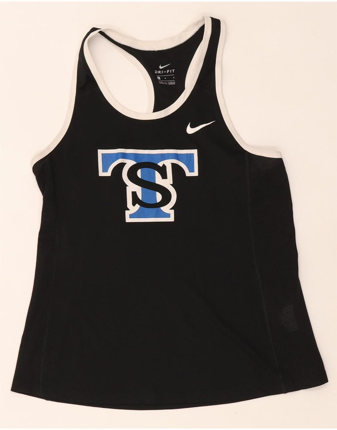 Damska kamizelka Nike Saint Thomas Graphic Top UK 14, duży, czarny poliester