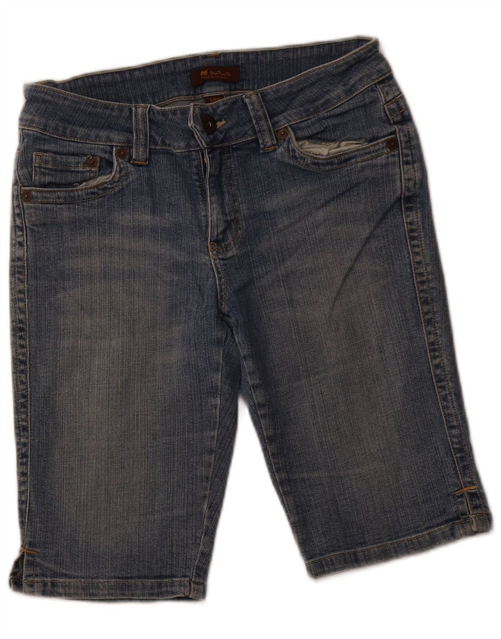 Damskie spodenki jeansowe LEE US 7/8 Medium W28, niebieska bawełna