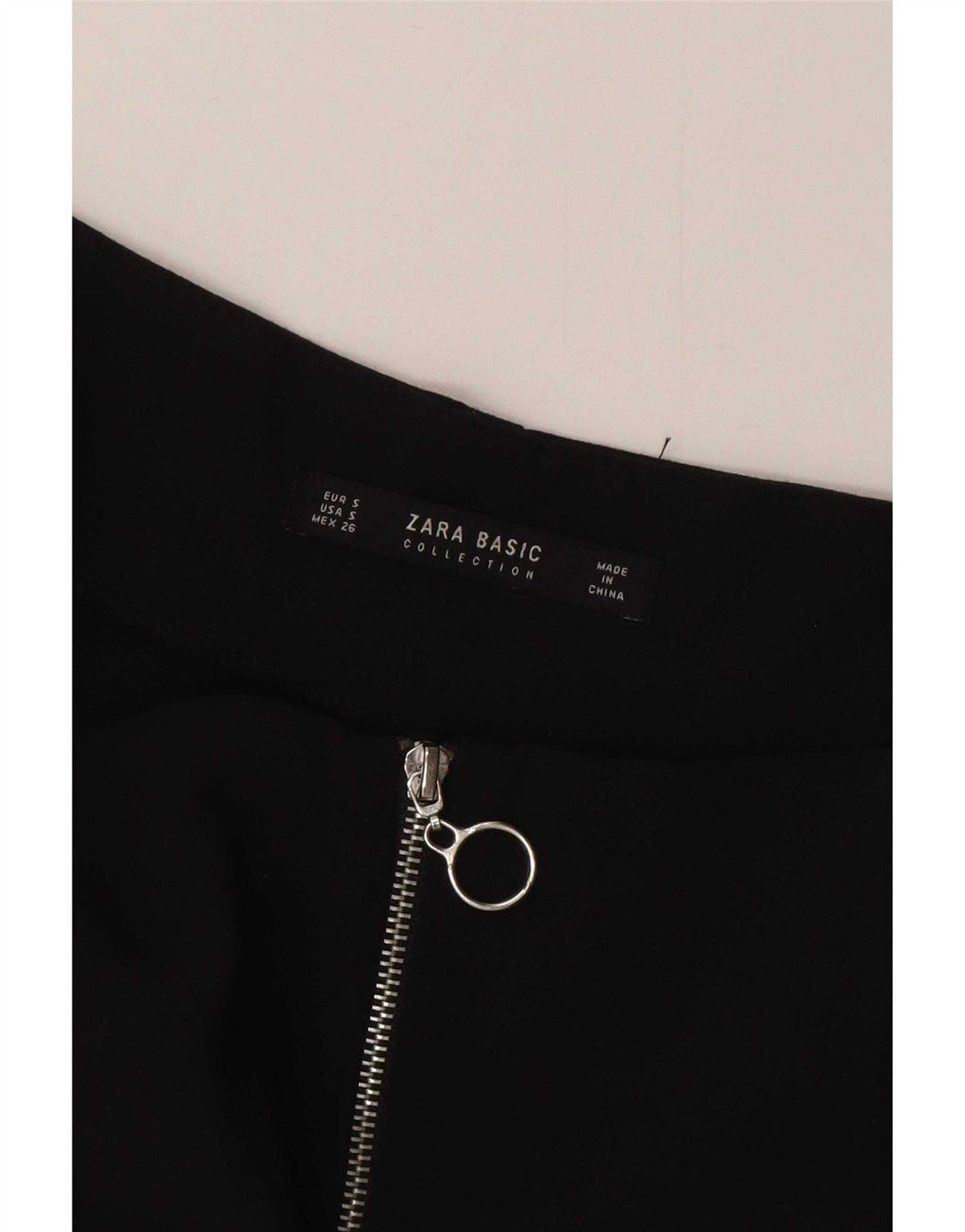 Spodnie damskie Zara Cullotes Capri, małe W26 L19, czarny jedwab