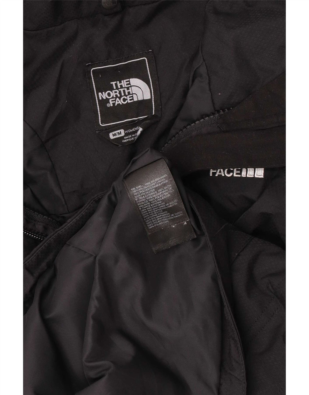 Damska kurtka wiatrówka z kapturem The North Face UK 14, średni czarny nylon