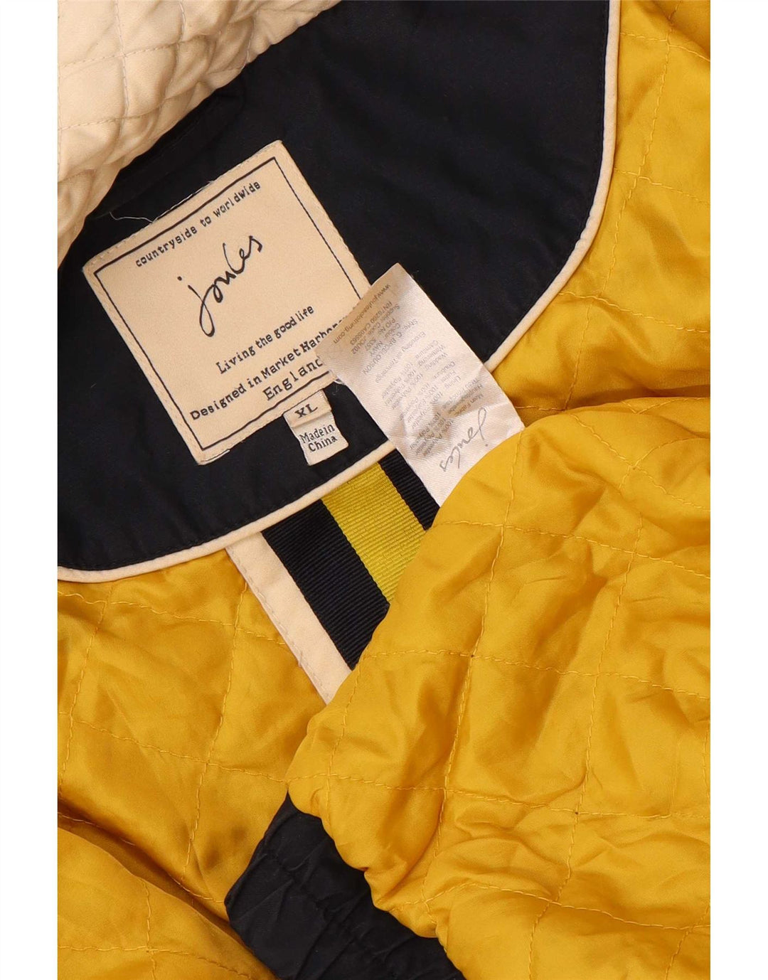 Męska kurtka bomber Joules Graphic UK 42 XL, granatowa, poliester