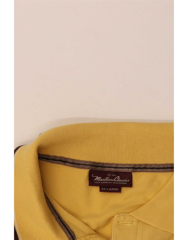Męska koszulka polo Marlboro Classics 2XL w żółte paski