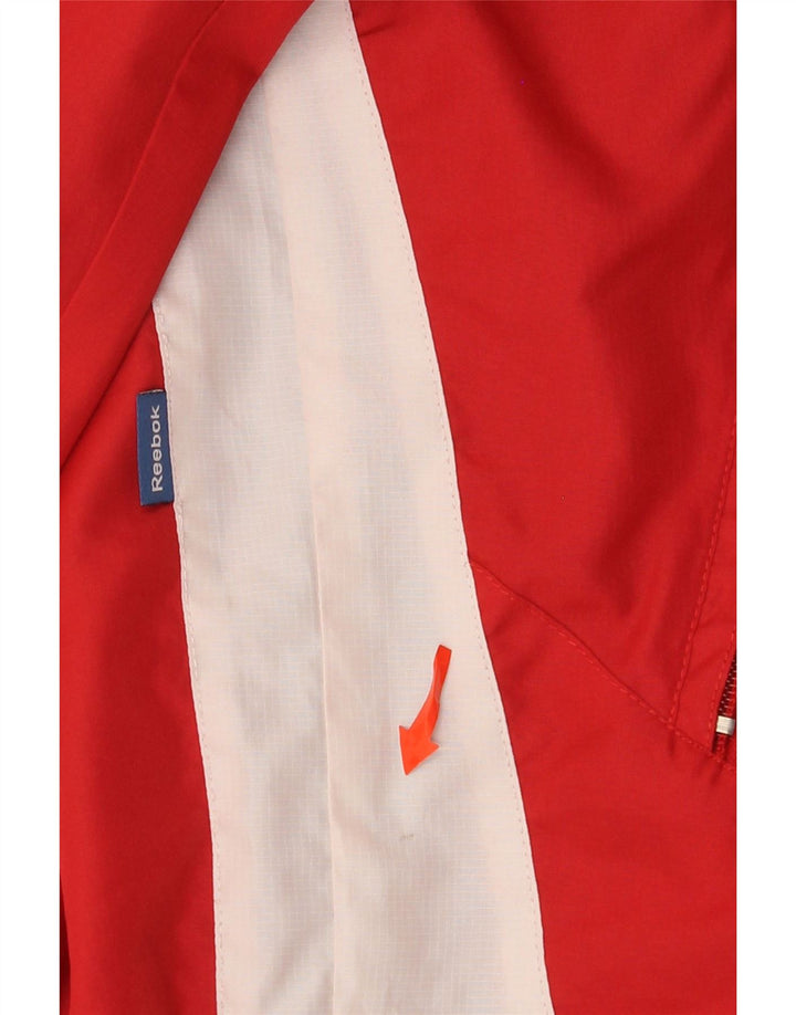 Męska kurtka przeciwdeszczowa Reebok UK 42 XL, poliester w kolorze czerwonym