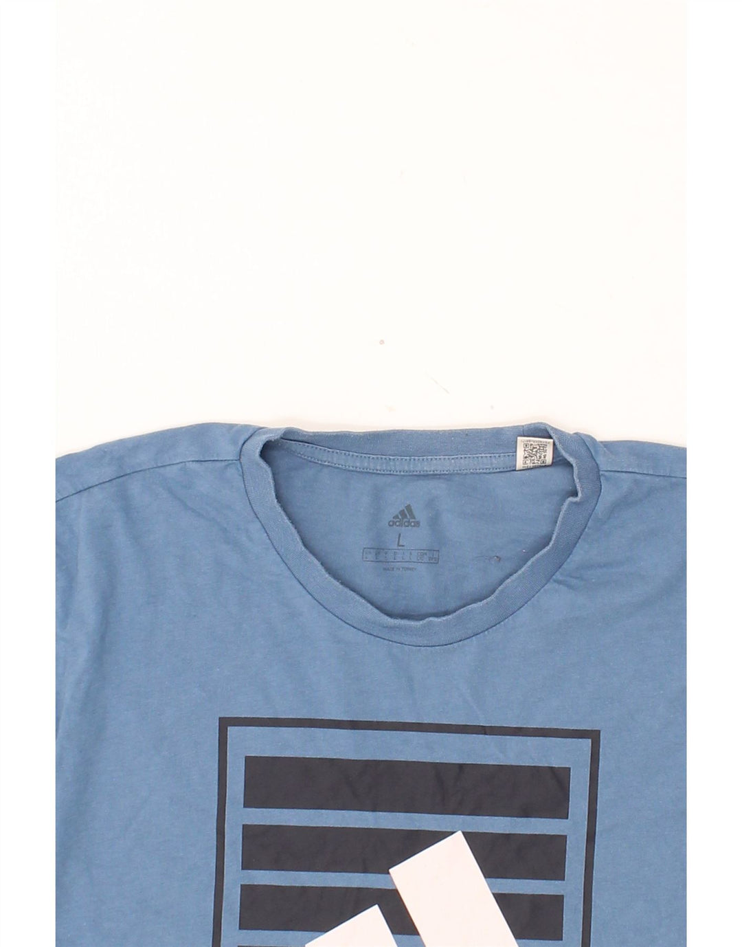 ADIDAS Mens Graphic T-Shirt Top Large Blue Cotton Vintage Adidas and Second-Hand Adidas from Messina Hembry 