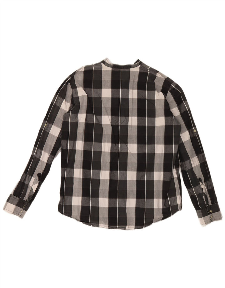 Koszula męska Carhartt, mała, czarna, bawełniana w kratkę