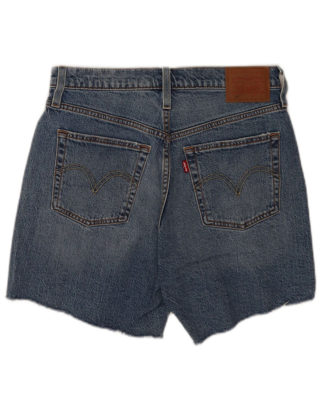 Damskie spodenki jeansowe Levi's 501 W28 Średnioniebieskie bawełniane